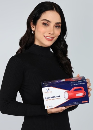 VILLCONNECT 5W, 4W Rechargeable Kissan Torch