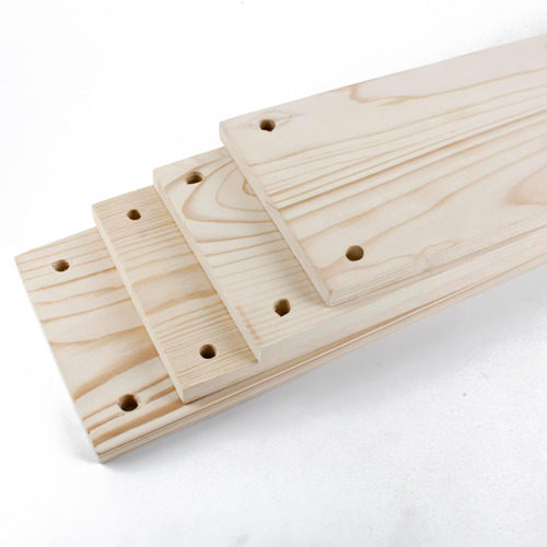 Pinewood Plank with Hanging Holes