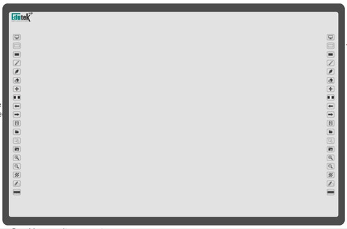 Interactive White Digital Board - Dimensions: 82 Inch (In)