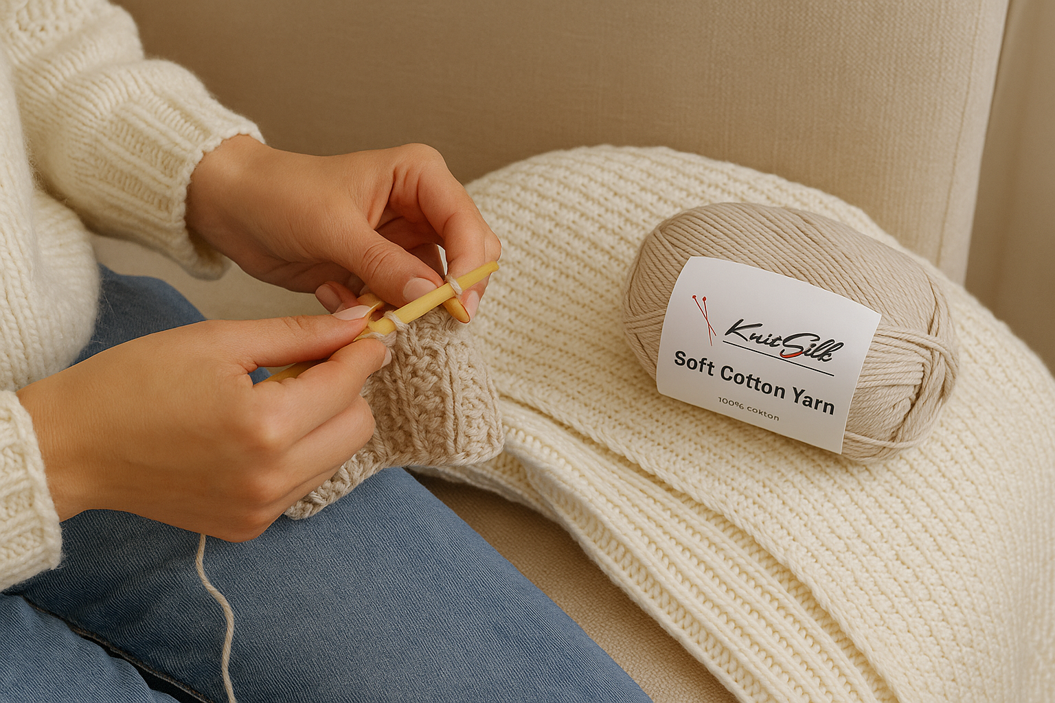 Soft Cotton Yarn - Weight: 100 Gsm (Gm/2)