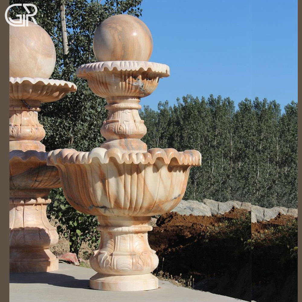 Sandstone Ball Fountain