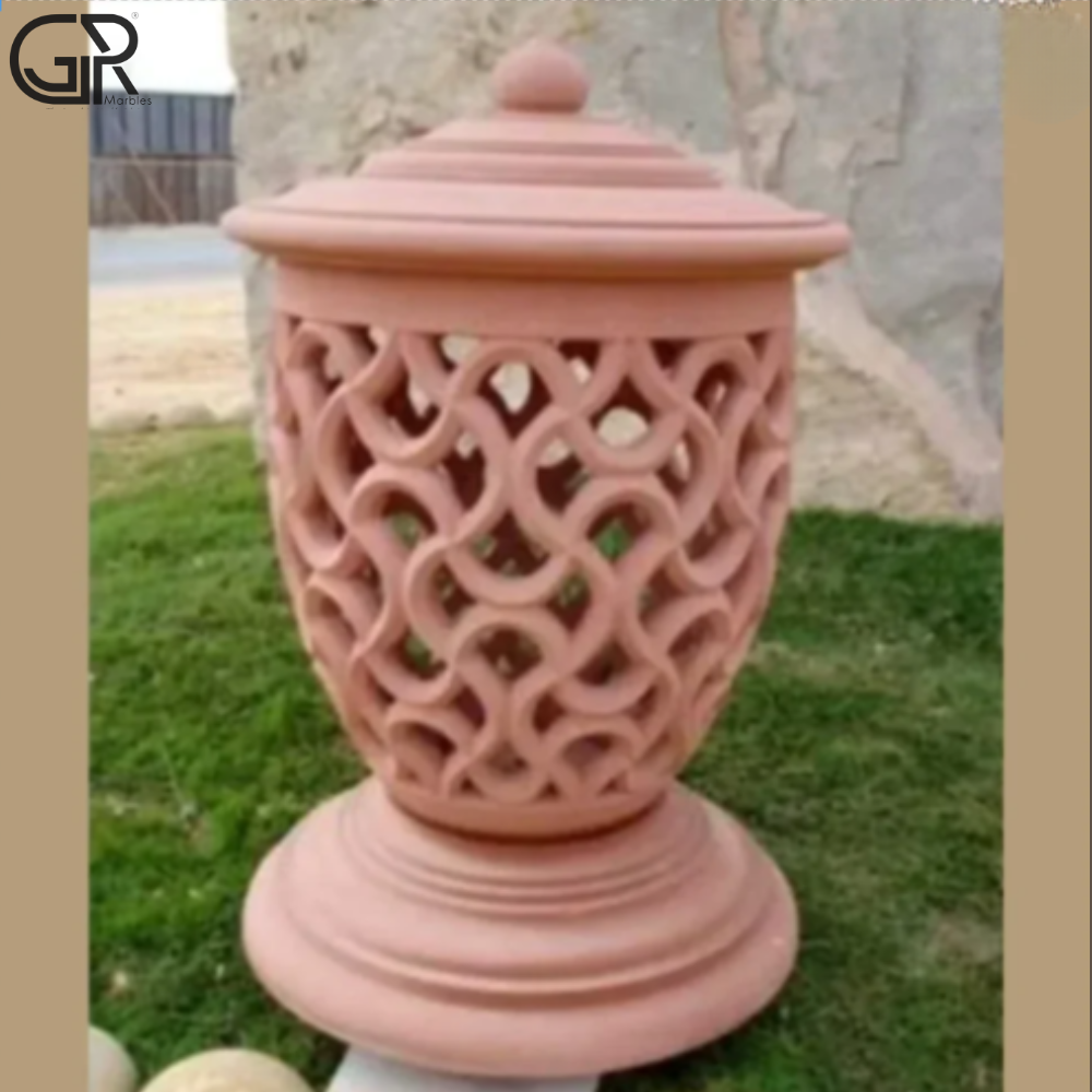 Sandstone Jali Lamp