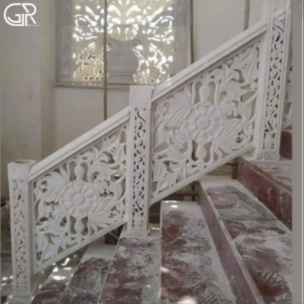 Designer White Marble Jali