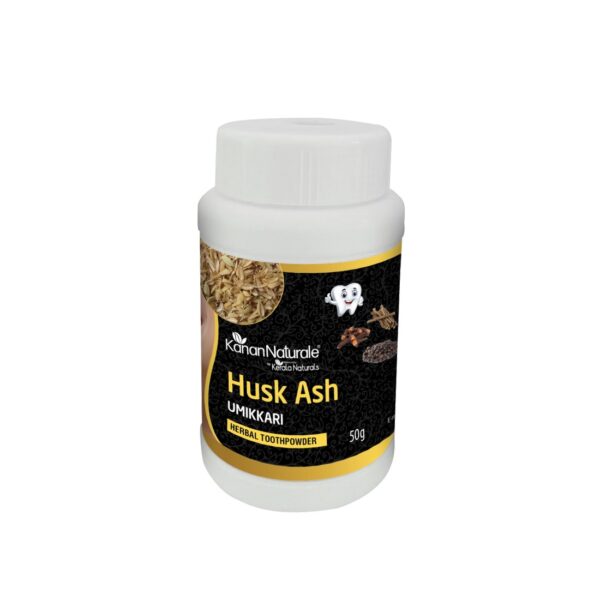 Husk Ash Herbal Tooth Powder - Bristle Color: Black