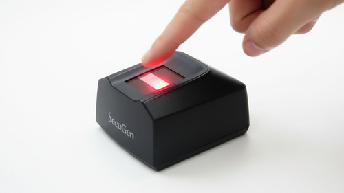 Secugen Hamster Pro 20 Fingerprint Scanner - Ultra-Compact, 53.9x58.5x31.6 mm, IP65 Dust & Water-Resistant, Advanced Optical Sensor, Biometric Scanner