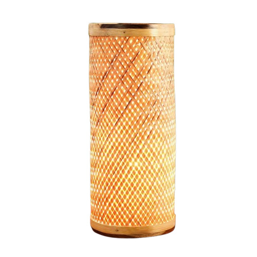 Bamboo Handicraft Lamps Shade - Color: Light Brown