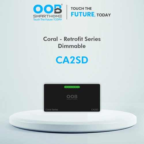 Nubee Automation Retrofit Dimmer Switch Coral Series Ca2Sd - Color: Black