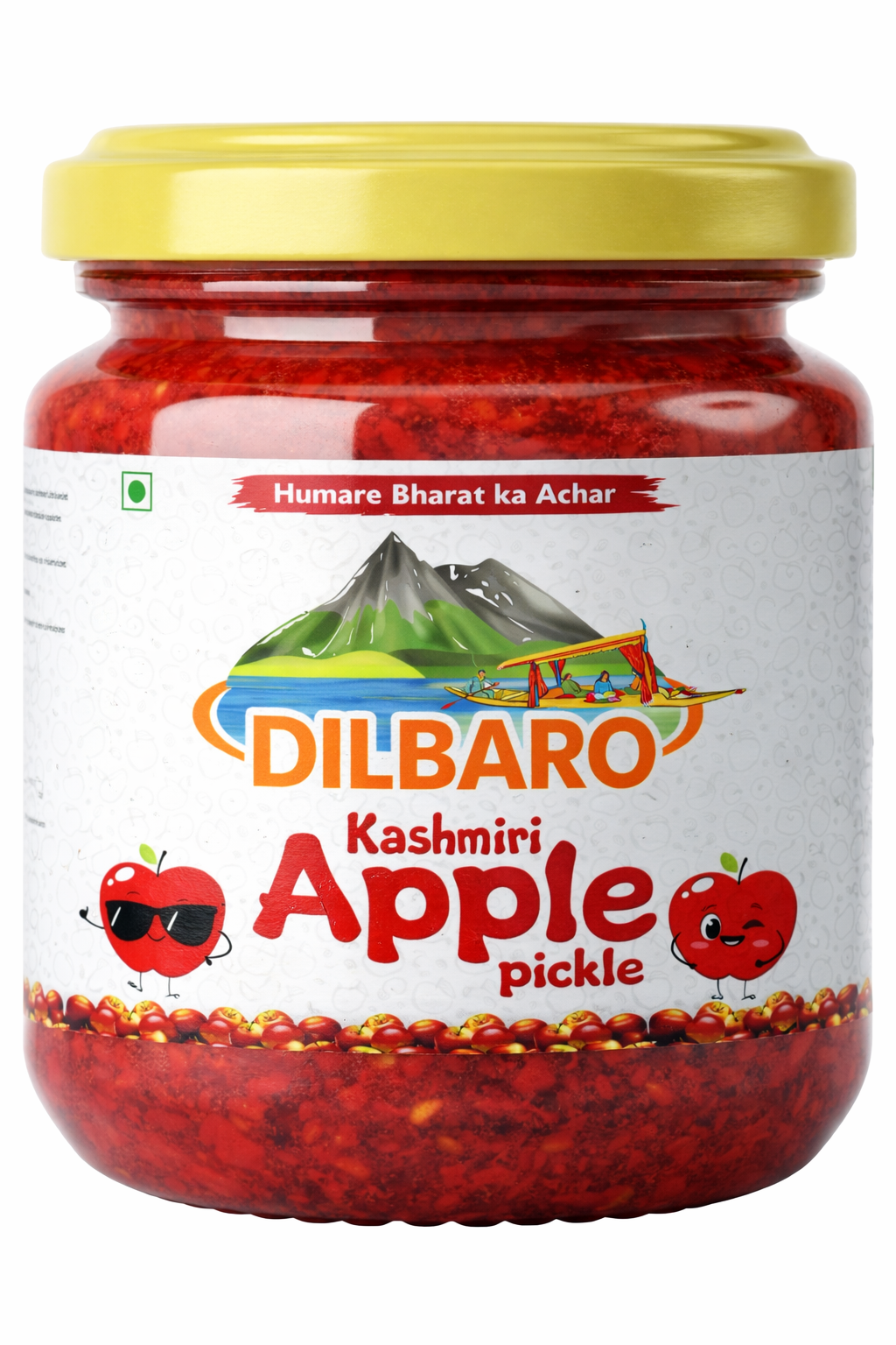 Kashmiri Apple Pickle - Color: Dark Red / Spicy Red