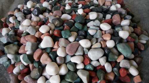 Multi Color Polished Mix Color Decorative Pebbles Stone And Round Tumble Stone - Artificial Stone Type: Solid Surface