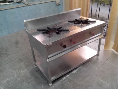 Stainless Steel Hotel Kitchen Gas Range