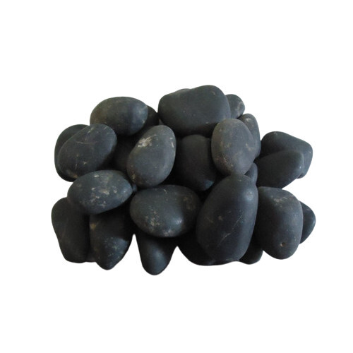 Natural Black River Pebble Stone - Size 12mm to 200mm | High-Quality Tumbled Finish, Ideal for Aquariums, Landscaping, and Decorative Applications
