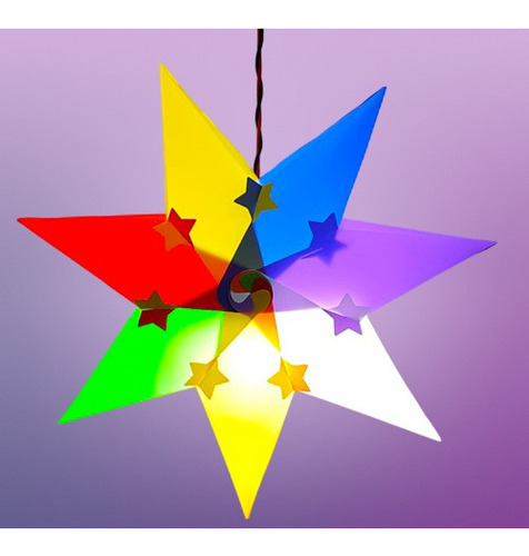 IQ Light And Lampshade - Handmade Plastic, 11x11 Inches, Multicolor | Decorative Theme, Elegant Design