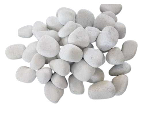 Mate Polished White Pebbles - 15-60 mm Size Range | Ideal for Landscaping, Aquariums, Decorative Pathways, Quality Surface Finish, Bulk Packaging Options