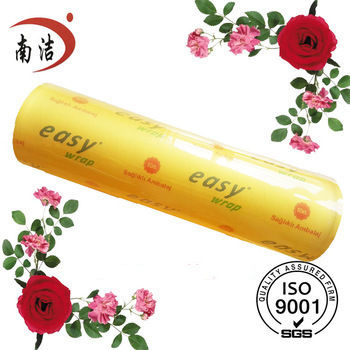 Soft Hardness Pvc Jumbo Rolls Food Packaging Cling Wrap Film Film Length: 200-1500  Meter (M)