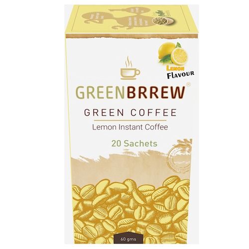 इंस्टेंट ग्रीन कॉफ़ी (नींबू, 20 पाउच)