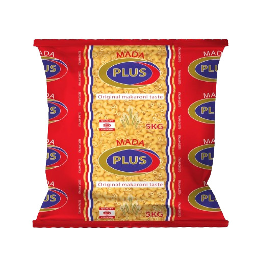 Mada Plus Brand 5Kg Egyptian Macaroni - Carbohydrate: 2 Grams (G)