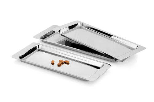 Silver Classic Tray For Serving Snacks