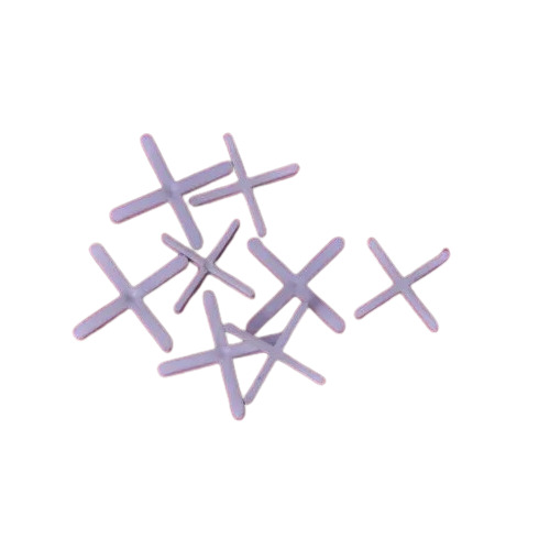 PVC Tile Spacer 2 mm - Plastic 2 mm Thickness White Color | Good Quality Polished Surface Finish Ideal for Ceramic Tile Applications