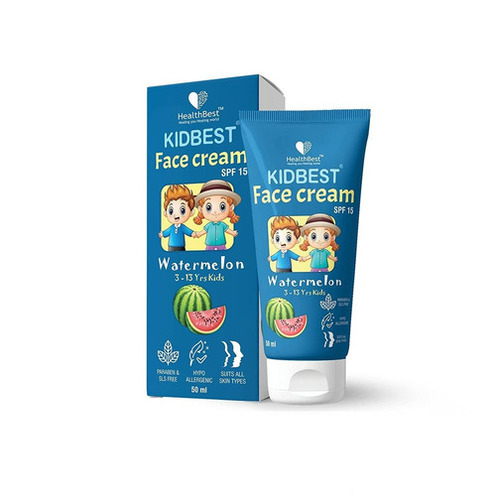 Kidbest face cream Spf-15 (500Ml) आयु समूह: 3 से 13 वर्ष के बच्चों