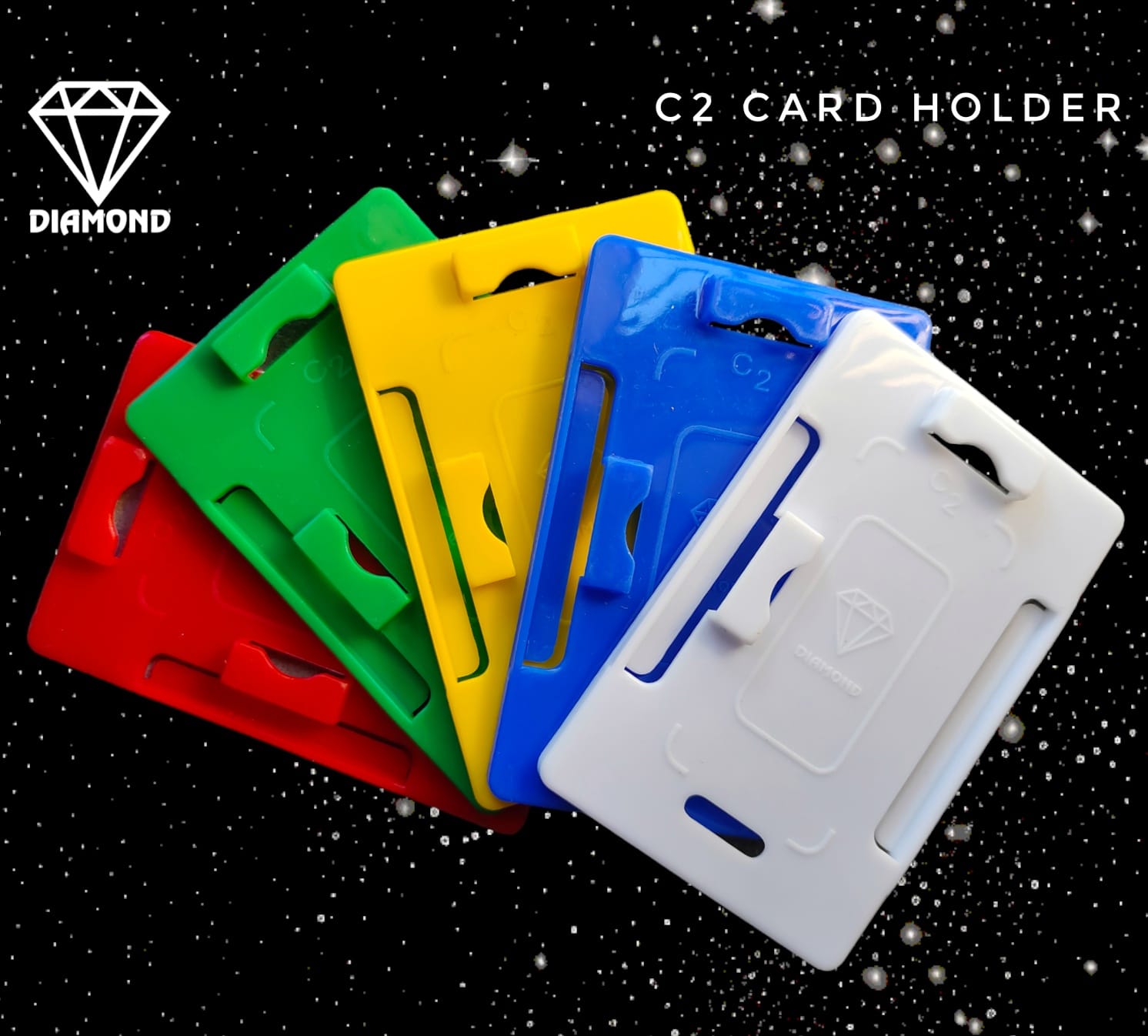 Sturdy Design PP Plastic ID Card Holder - Material: PP, Size: 54*86mm | Features: Crack Proof, Highly Durable, Ideal for School, Office, College