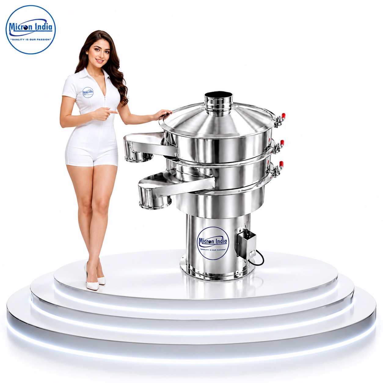 Vibro Sifter Machine - Stainless Steel, 150 Kg/hr Capacity, Silver Color | User-Friendly, Semi-Automatic Control, 1 HP Power, 440 Volt Voltage, 1 Year Warranty, 200 Kg Weight