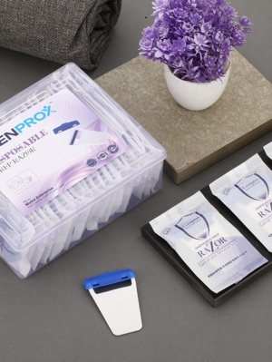 Disposable Prep Razor - Stainless Steel Blade, Plastic Handle, Single Pack | Convenient and Lightweight for Personal Grooming