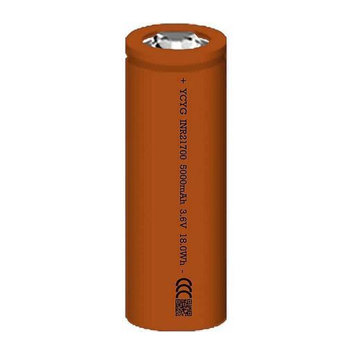 3.6v 5000mah 18wh Cylindrical Nmc Lithium-Ion Battery Cell