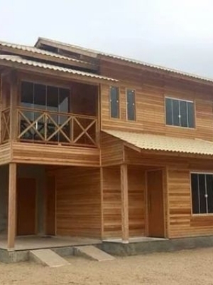 Prefabricated Wooden Houses - Color: Brown