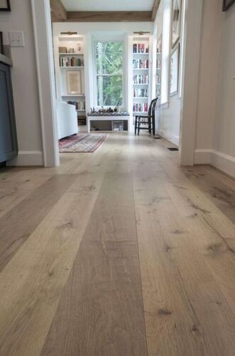 Wide Plank Engineered Wooden Flooring - Color: Dark  Brown