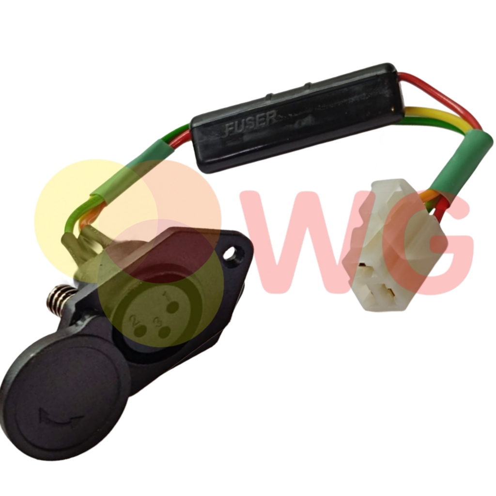 Ampere E-Scooty Xlr Type Charging Socket - Application: Electric Scooter