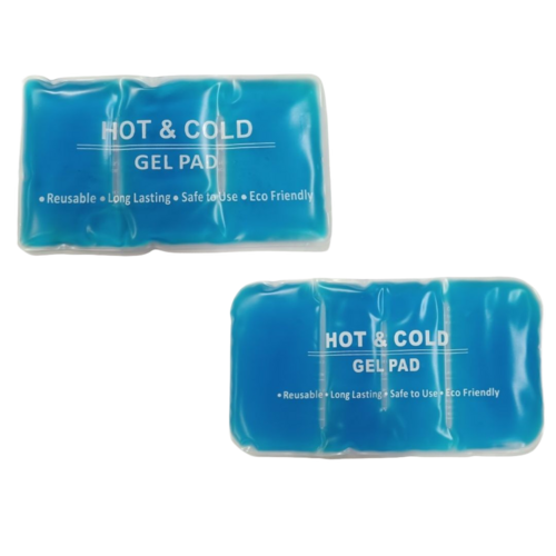 Hot Cold Pack - Plastic Material, Flexible Design, Soft Fabric Exterior | Reusable Eco-Friendly, Quick Heating & Cooling, Portable Size