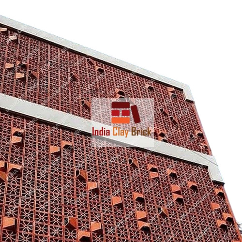 Natural Red Clay Terracotta Jali Brick Block at INR at Best