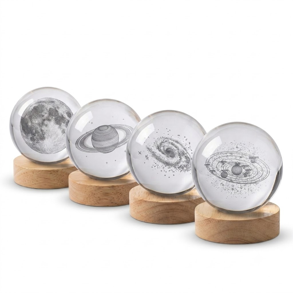 Crystal Ball Night Lamp - Color: Multicolor