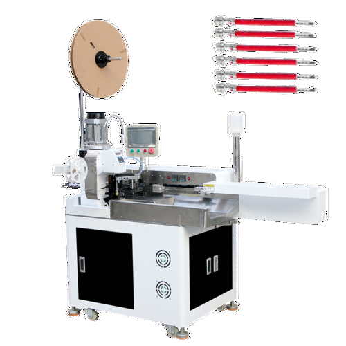 Double-End Tin Dipping And Single-End Terminal Crimping Machines - Color: White