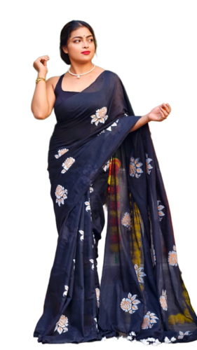 Golap Printed Saree - Color: Blue