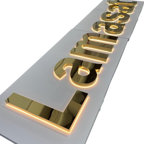 3D Sign Board Acrylic Letter  - Application: Advertisings'