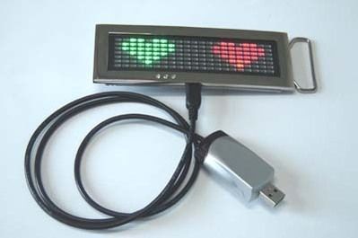 Flashing Heart LED Buckle