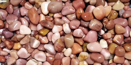 Healing Rosa Pink Agate Stone Natural High Glossy Polished Pebbles Stone for Interior Home Decoration