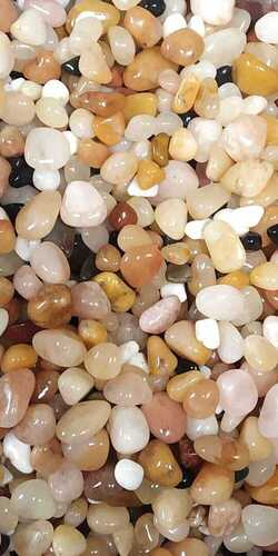 Natural Mixed Color Pebbles - Size 15mm to 60mm | Polished Finish, Superior Quality Stone Chips for Aquariums, Landscaping, and Home Decor