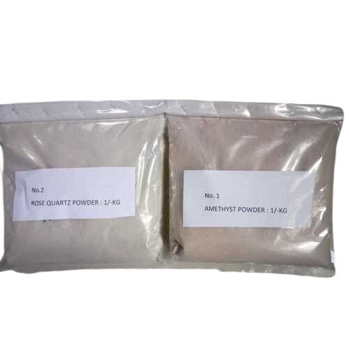 Premium Grade 150 Mesh And 300 Mesh Amethyst And Rose Quartz Powder - Product Type: Minerals