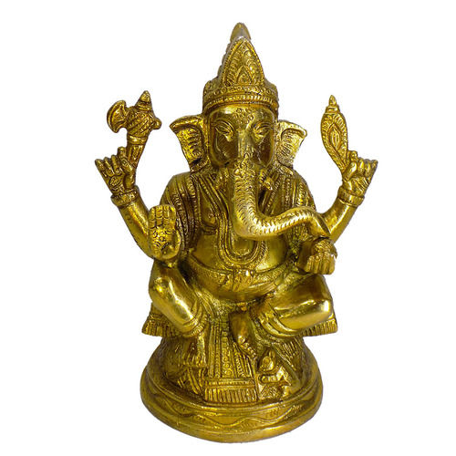 KAVOO Ganesha Brass Idol