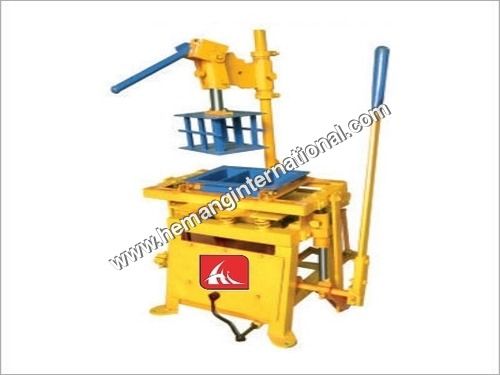 Hand Operated Concrete Block Making Machine