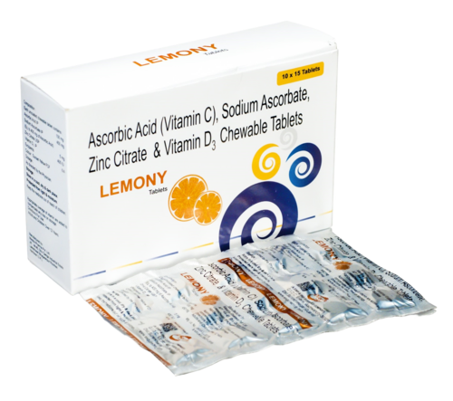Ascorbic Acid 100 Mg + Sodium Ascorbate 450 Mg + Zinc Citrate 5 Mg + Vitamin D3 400 I.U. - Drug Type: General Medicines
