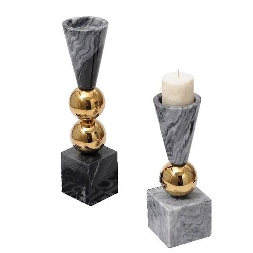 Modern Arts Attractive Design, Fine Finish And Light Weight Marble Candle Holder For Decor Purpose