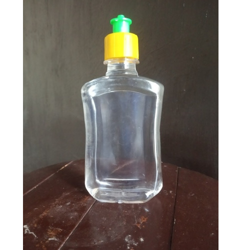 225ml Hand Wash Bottle - Pet Material, Rectangular Shape, Transparent Color, 28mm Neck Diameter | Narrow Flip Top Lid, Screw Cap Sealing