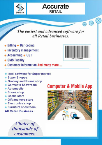 Accurate Retail Billing Barcoding Inventory Accounting Gst Software