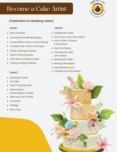 वेडिंग एंड सेलिब्रेशन केक बेकिंग के लिए प्रशिक्षण संस्थान