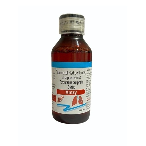 Amzy Ambroxol Hci Terbutaline सल्फेट और Guaiphenesin कफ सिरप सामान्य दवाएं