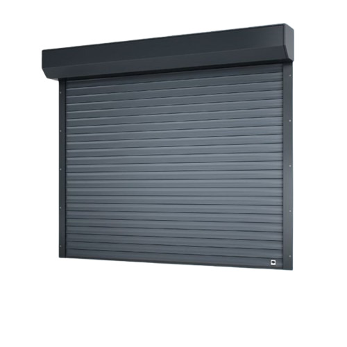 Manual Rolling Shutter - Aluminum Blue Color Exterior Insulation | Anti-Rust Metal Low Maintenance Smooth Functioning