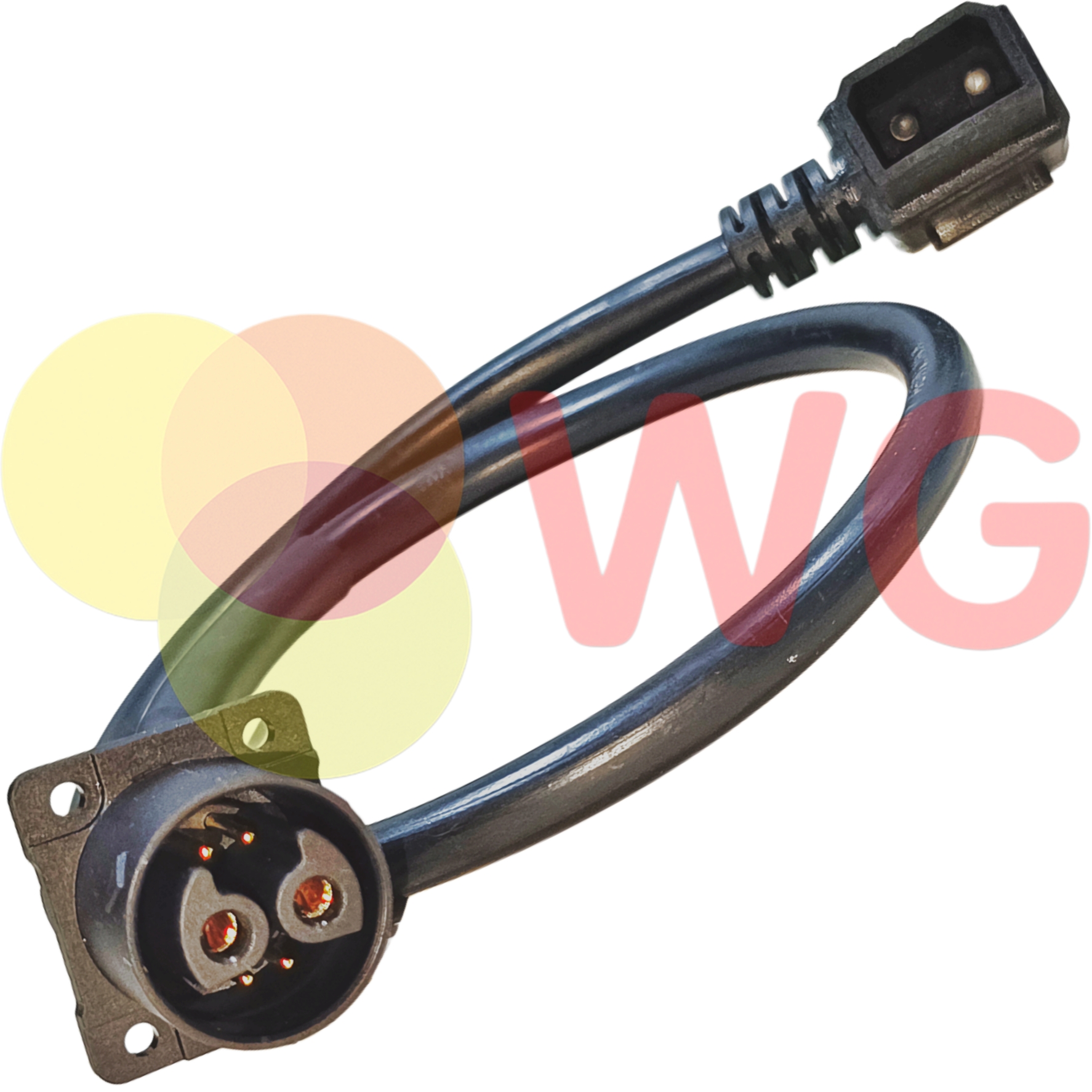 Charging Socket 2+4 To D-Type Charging Plug Converter For E-Scooty - Material: Plastic